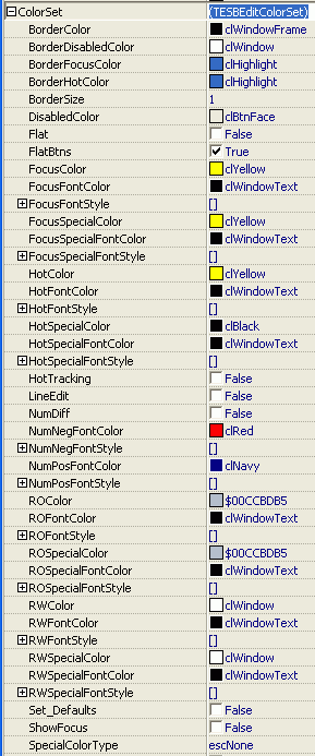 Example of TESBColorSet