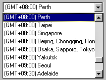 Example of TimeZone ComboBox